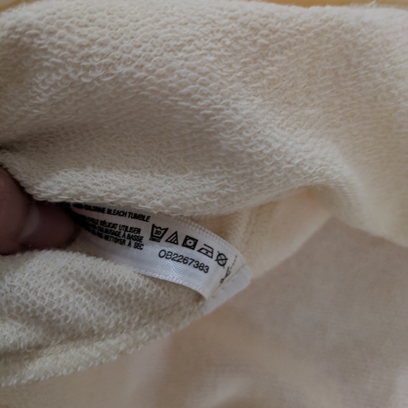 NWT Urban Outfitters Out From Under Notch Neck Pullover Sweatshirt In Cream, L🌙 - Picture 11 of 13
